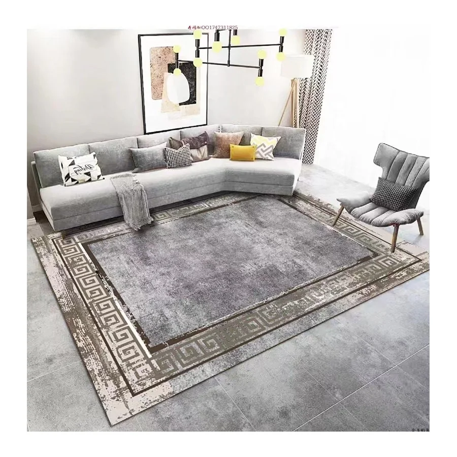 Экологичный новый дизайн на заказ 3d Печатный Противоскользящий полиэстеровый плюшевый Роскошный Ковер из овчины с искусственным мехом кролика