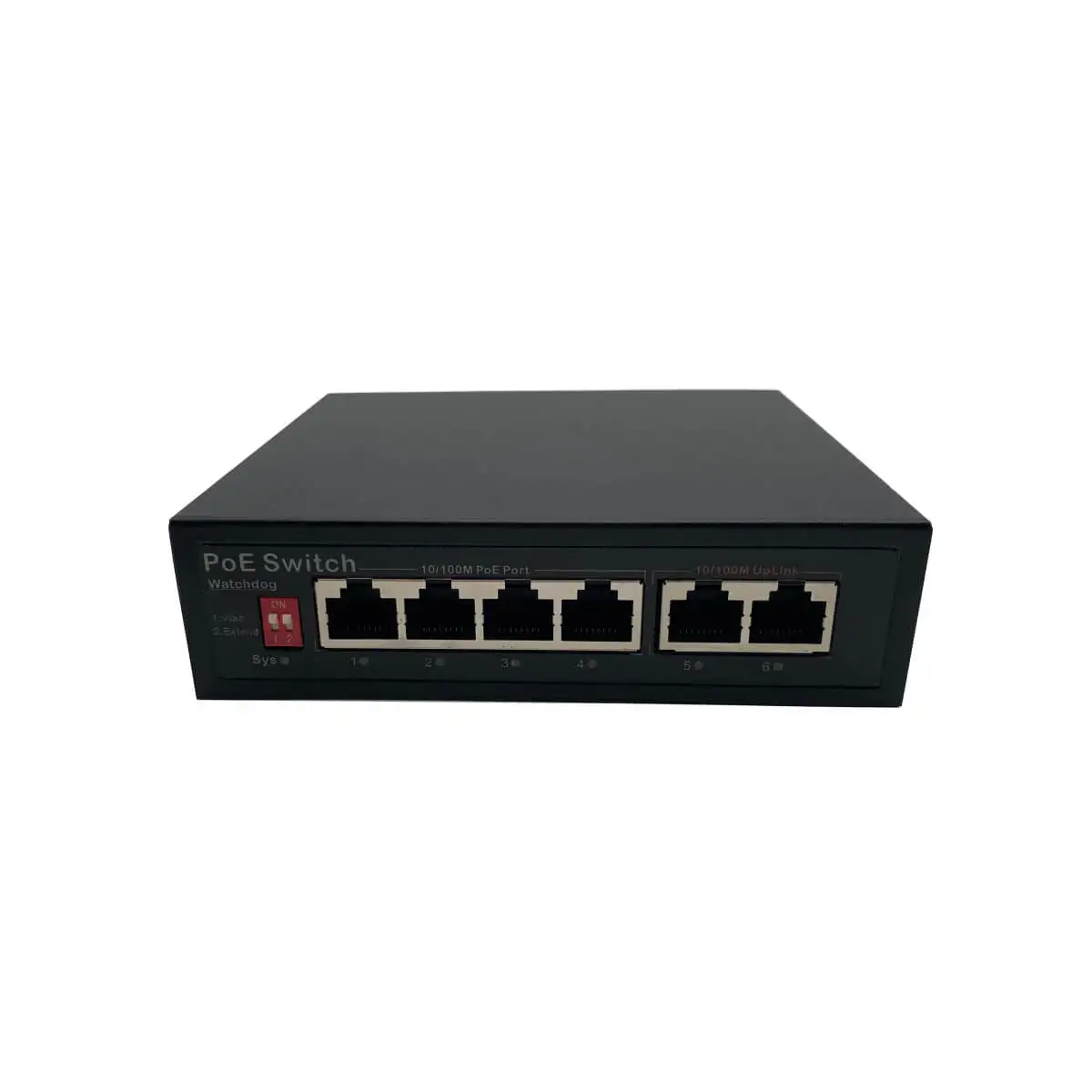 OEM ODM Ethernet Fiber Switch 4+2 RJ45 Injector Switcher POE 48V 100Mbps Wifi Smart IP Switch Poe Switch 4 Port