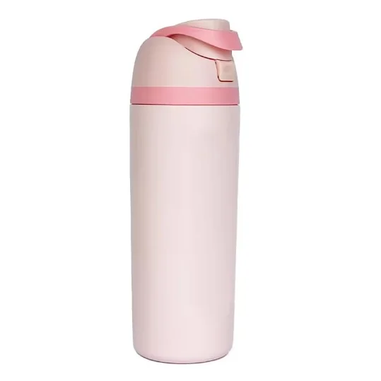 24oz Generic Free Sip Water Bottles  Insulated Stainless Steel Water Bottle with Straw for Sports and Travel BPA-Free
