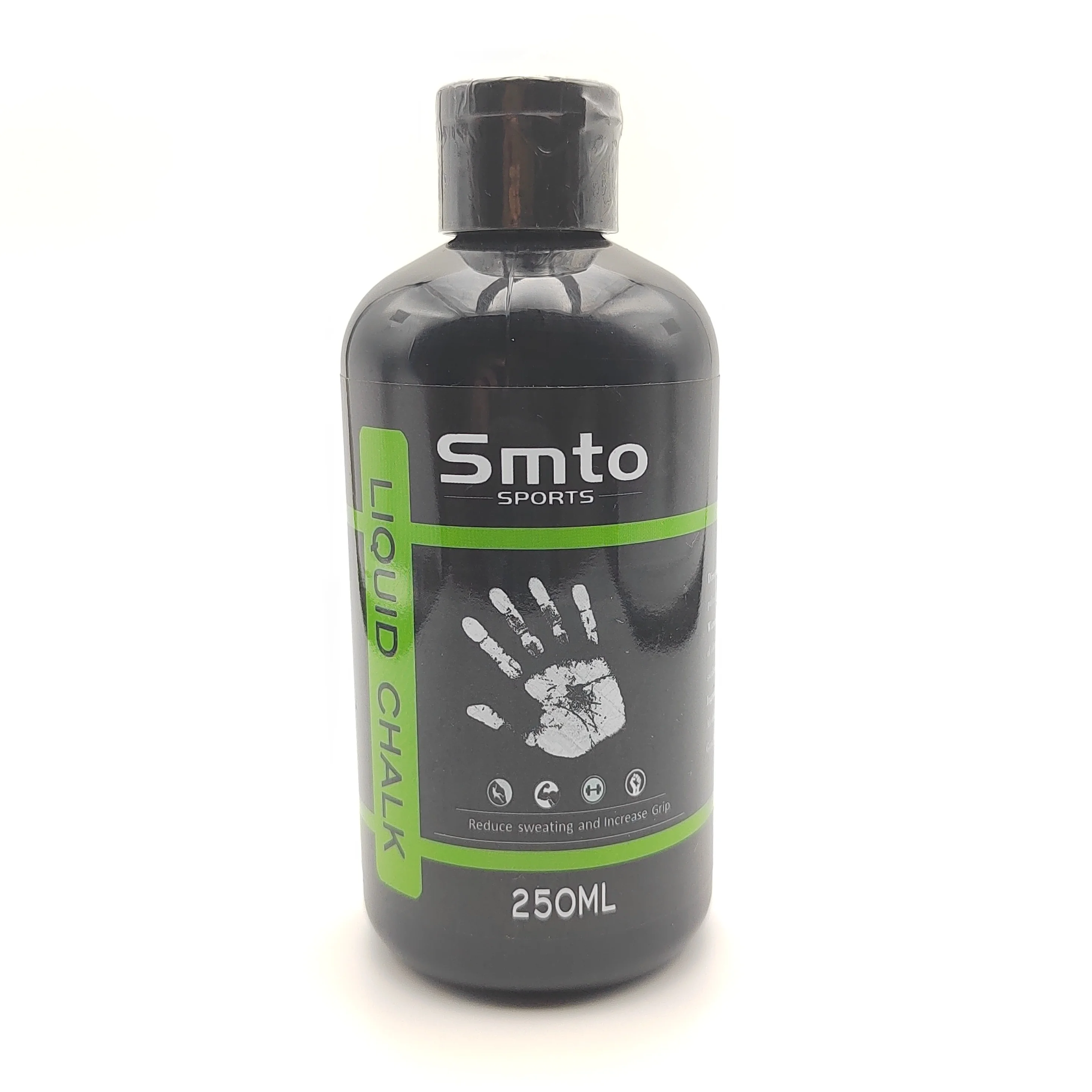 Customized logo 250ml round black dry hands pole dancing liquid chalk sports hand  dries in seconds