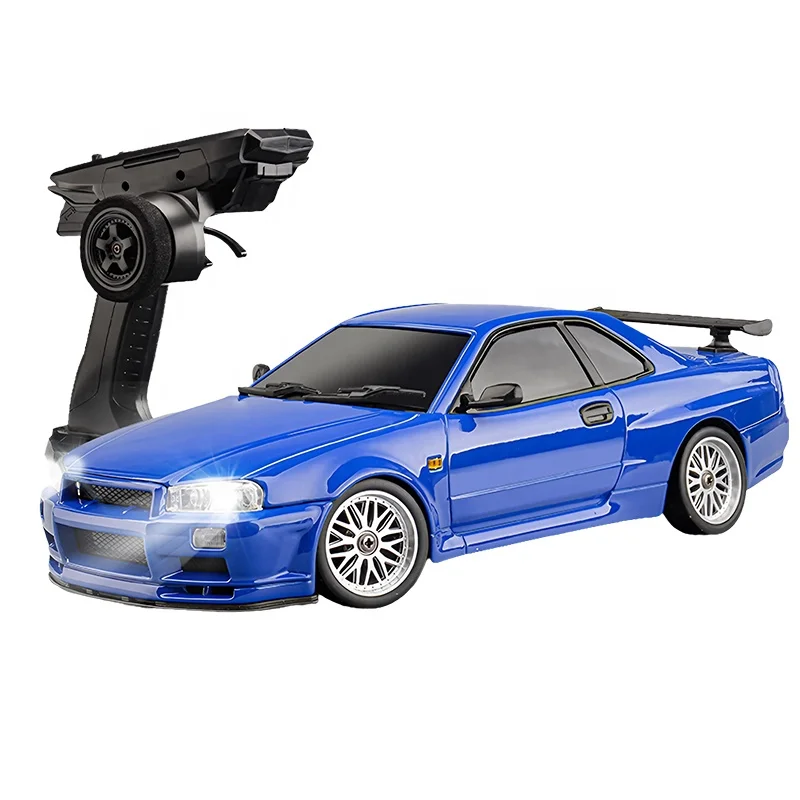 LDRC 1899 RTR 1/18 2 4 г RWD RC автомобильный дрейф GTR R34 с гироскопическим светом полностью пропорциональный корпус из сплава на дорожном гоночном автомобиле игрушка