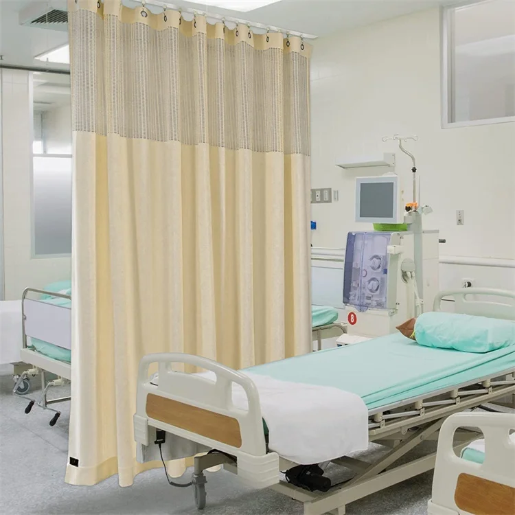 100% Polyester Flame Retardant Medical Hospital Curtains Privacy  Curtain for Hospital,Living Room, Clinic