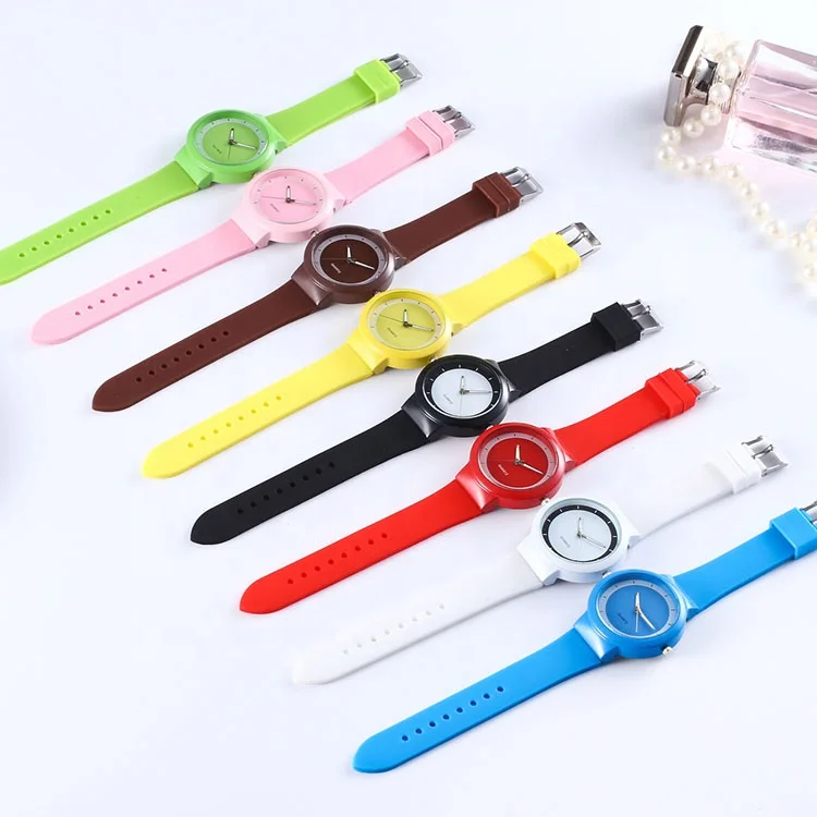 
Factory Direct Sale Women Modern Stylish Silicone Wristband Quartz Watch 