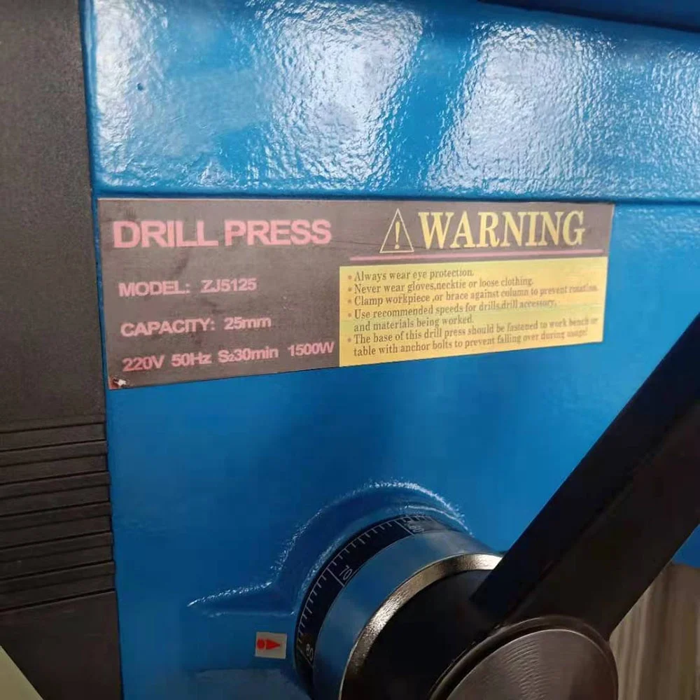 Heavy duty ZJ5125 drilling machine drill press 25mm max. drilling hole with laser position