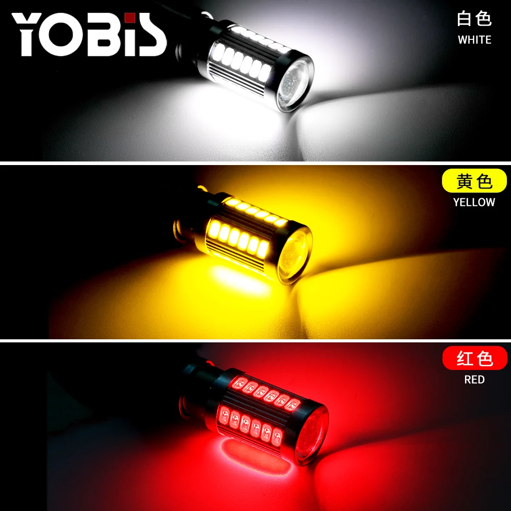 
Yobis Universal Car 5630 33SMD Auto Canbus Turn Signal Bulbs 1156 LED Car Lights with Multiple Styles 