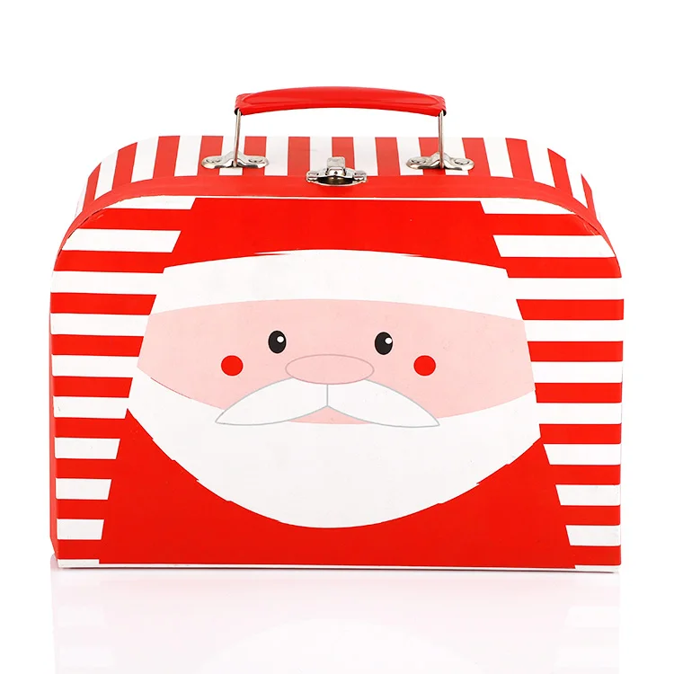 Factory Custom Recyclable Christmas Candy Gift box  kids Suitcase Packaging Gift Paper Boxes
