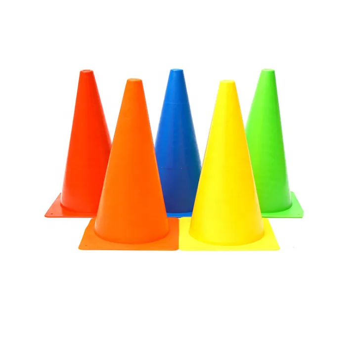 LXY-049 Plastic Training Traffic Cones, 9 inches Sport Agility Field Marker Cones for Soccer Drills Training