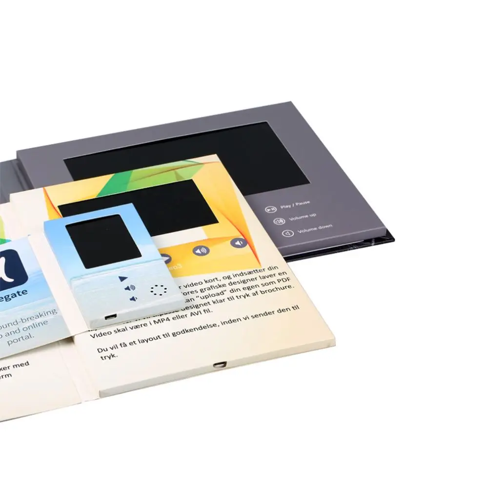 Профессиональное изготовление, производство Китай Цена по прейскуранту завода 7 дюймов Lcd видео брошюра для продвижения бизнеса