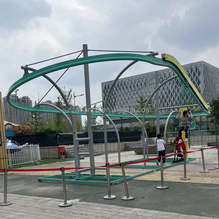 no power roller coaster Rides Pedal Mini Roller Coaster Ride outdoor children park equipment