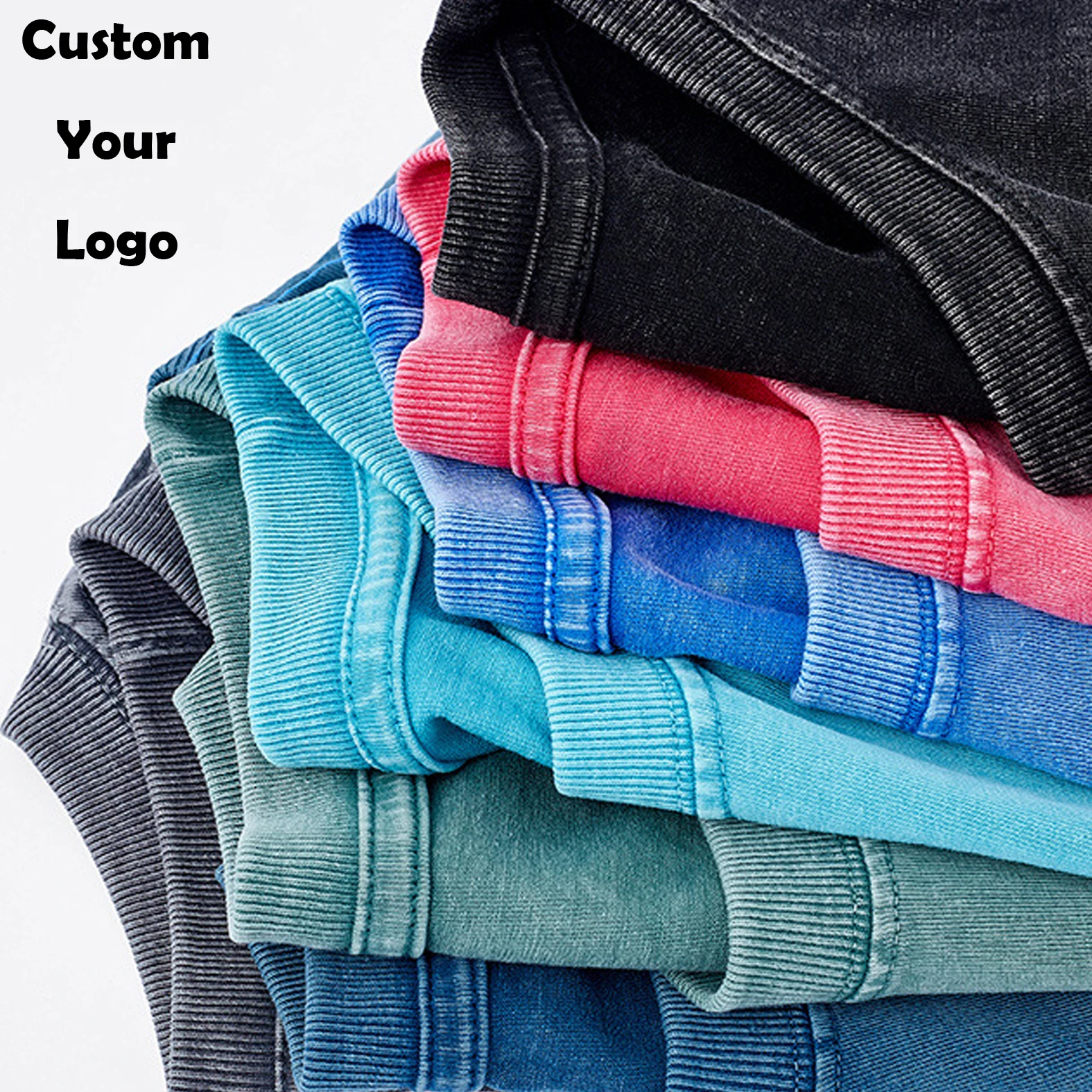 Customize Men Acid Wash T shirt casual 100% cotton t shirts blank oversized vintage mens t-shirts