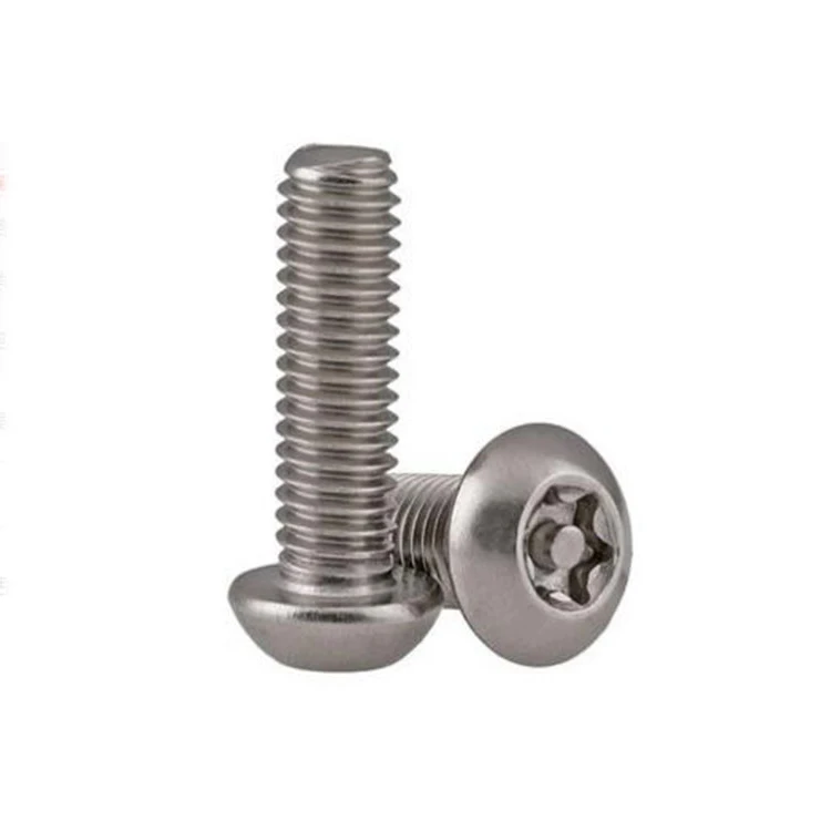 asme b18.2.1 bolt a4-70 inox t40 m8 m16 Stainless Steel pan head threaded anti theft bolt