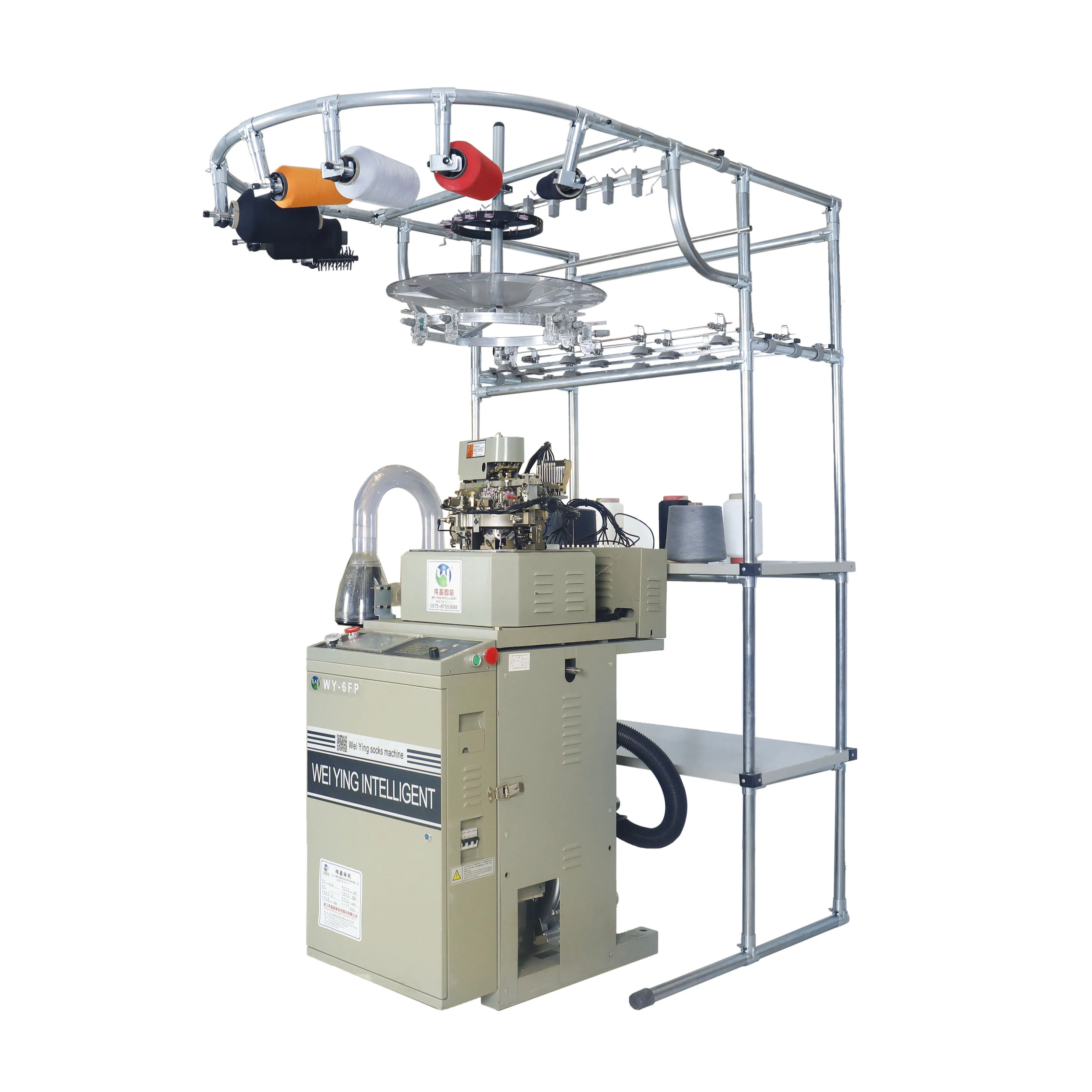 Полностью компьютеризированная машина для производства носков, одноцилиндровая машина для вязания носков