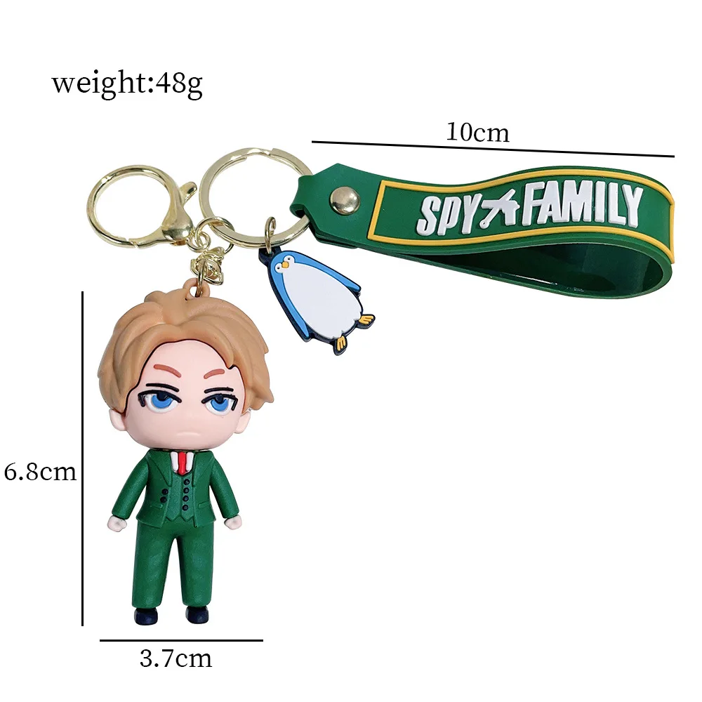 Cartoon Cute Spy Playhouse Soft PVC Keychain Ania Doll Mobile Pendant Keychain Wholesale
