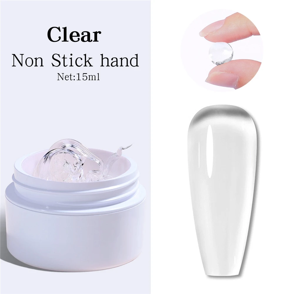 Non Stick Hand Building Gel Hard Gel Nail Builder Fast Solid Poly Gel Acrylic Extension glue