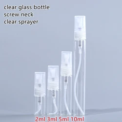 Wholesale Small Pocket 2ml 3ml 5ml 10ml Screw Type Perfume Tester Glass Bottle