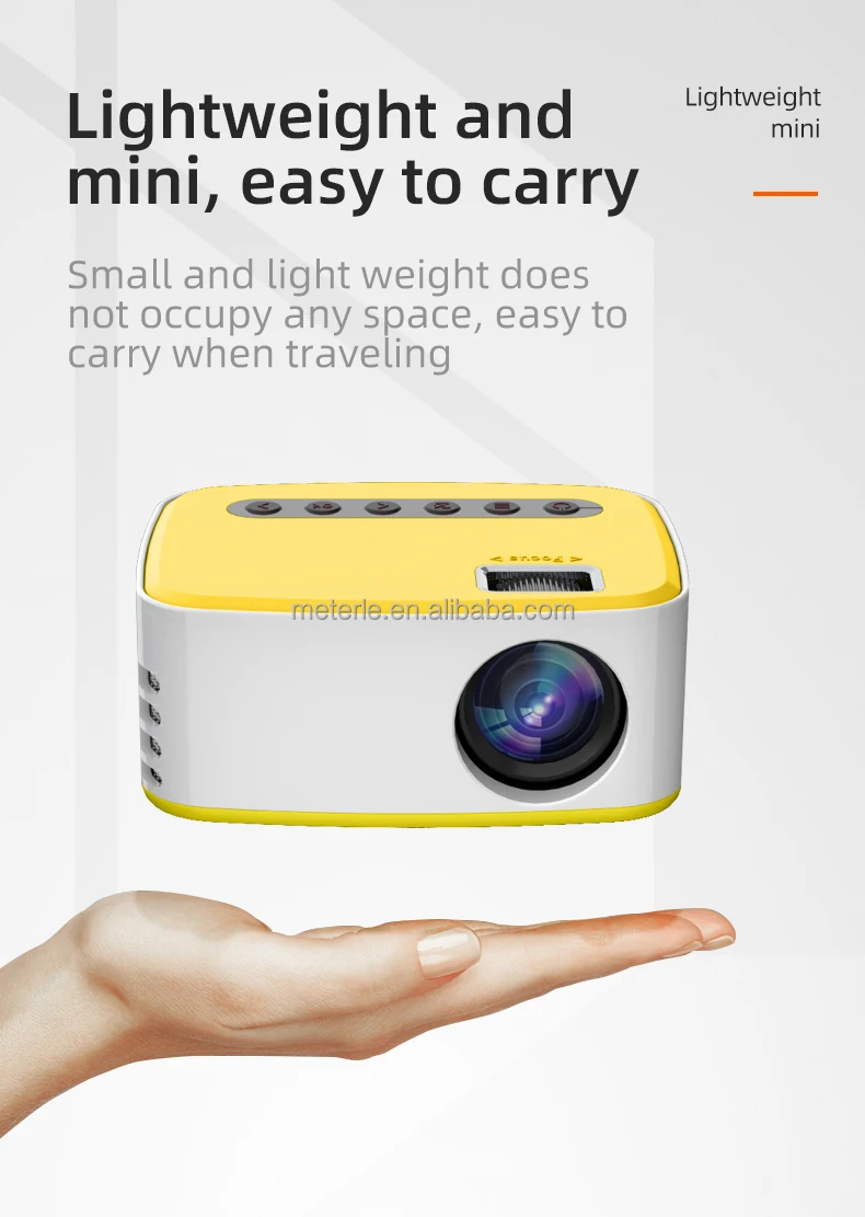 Phone Portable Projector Home Theater Smart Mini Movie Led  Projector 4K Support 300 ANSI Lumens Outdoor Projector