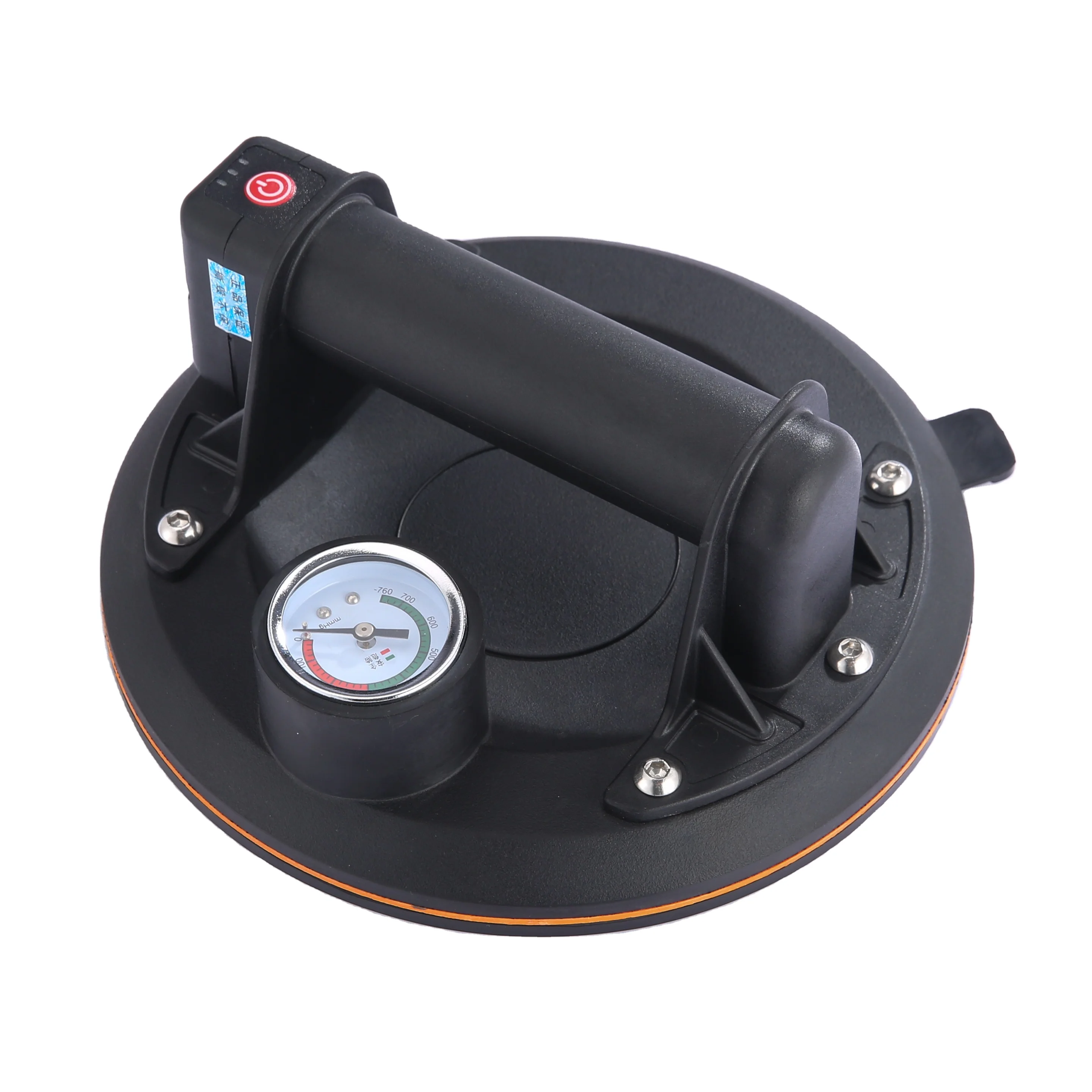 Battery Cordless vacuum cup 200mm 8' suction pad Granite & Glass Lifting, Glass Suction Cup ABS Pump with 200kgs Load Capacity