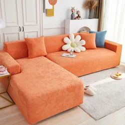Snowflake Sofa Cover For Living Room Jacquard Elasticity Armchair Thick Cushion Corner Funiture Protector Slipcover