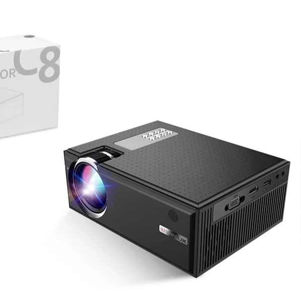 Wholesale Price Cheerlux Mini Projector C8 Digital Multimedia Beamer Home Theater Projector outdoor video projector