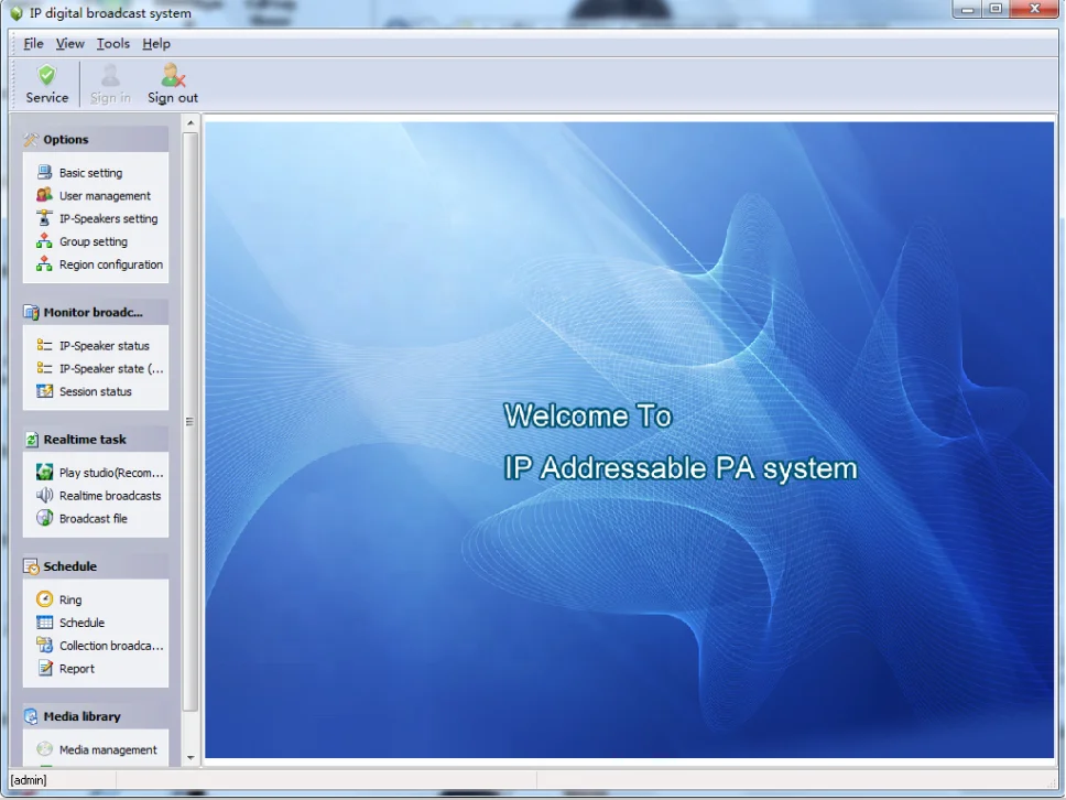 SONBS IP Network PA System Audio IP Network Audio System
