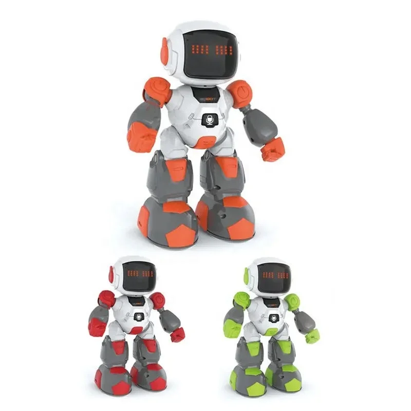 Kids SETM Educational toys Intelligent Watch Control Robot Toy With Light And Sound 4 Channel Mini RC Robot toy