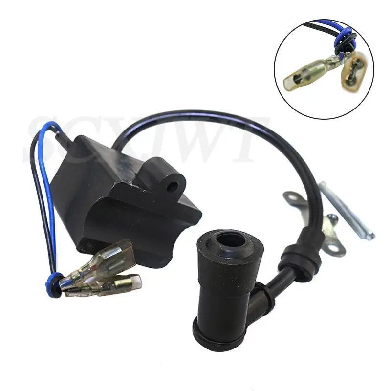 Моторизованная пластиковая катушка зажигания CDI для велосипеда 50-80 куб. См, универсальная Магнитная Свеча зажигания для моторизованного двигателя велосипеда
