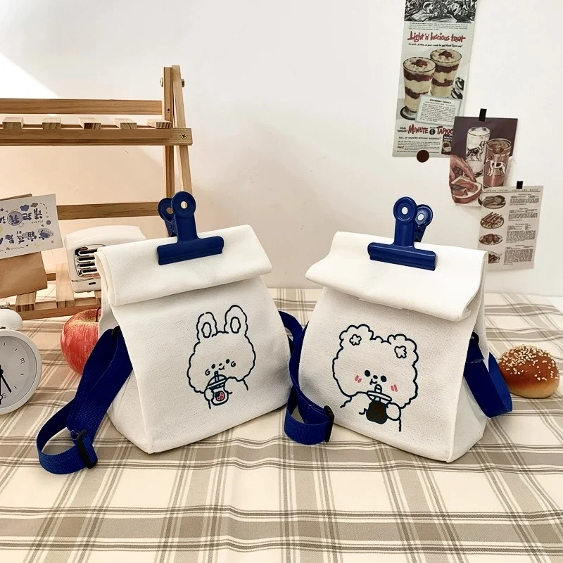 Custom mini canvas tote bag printed cute printing bags wholesale price