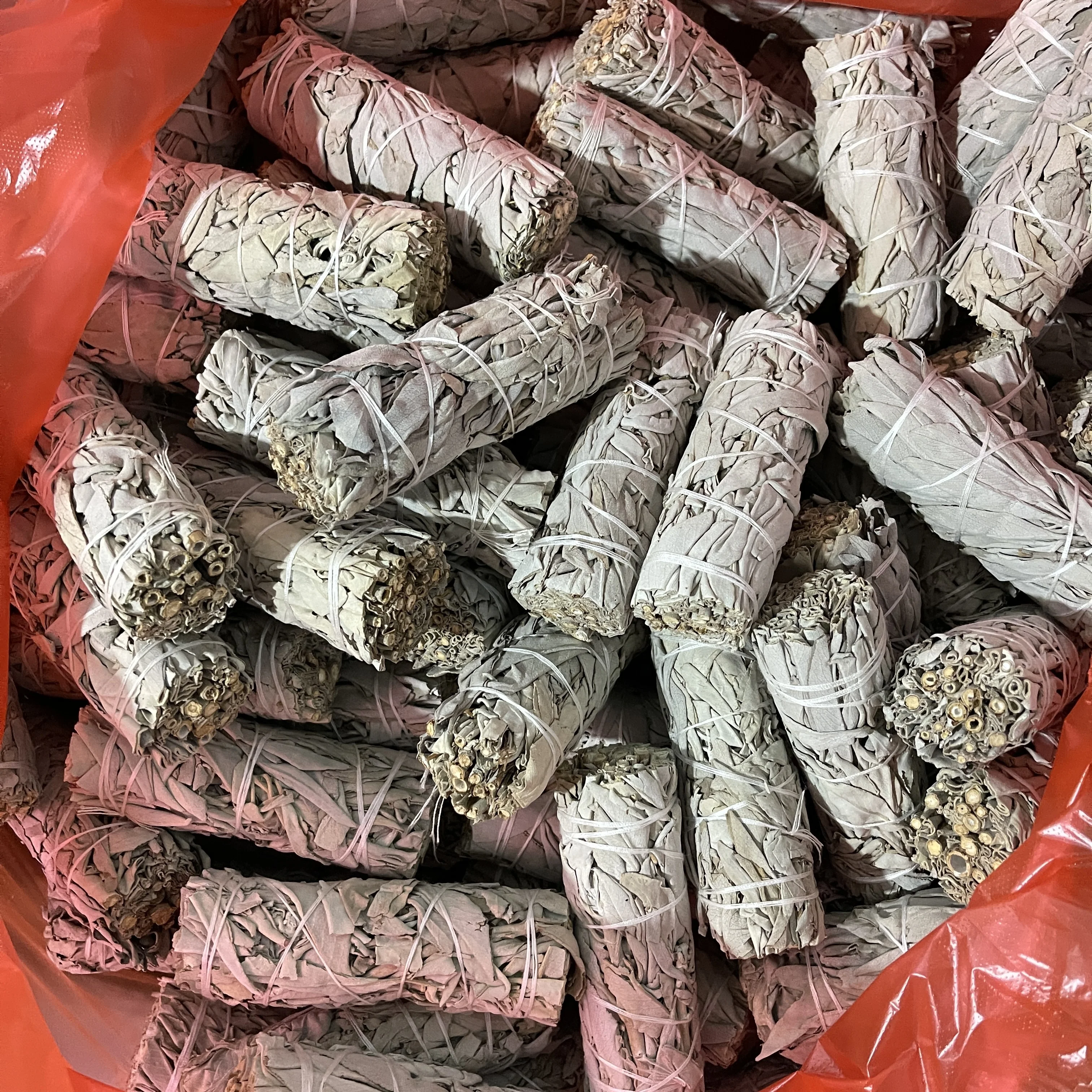 Оптовая продажа пучок белого шалфей с кристаллами Palo Santo