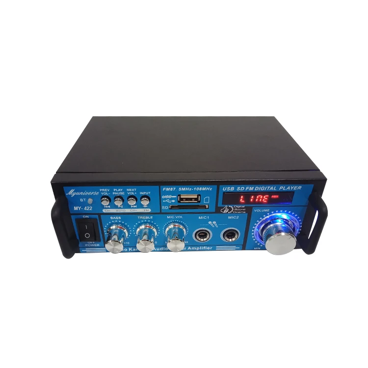 Factory Direct Sale 4 Channel Blue Audio Amplifier High Power For Car Subwoofer
