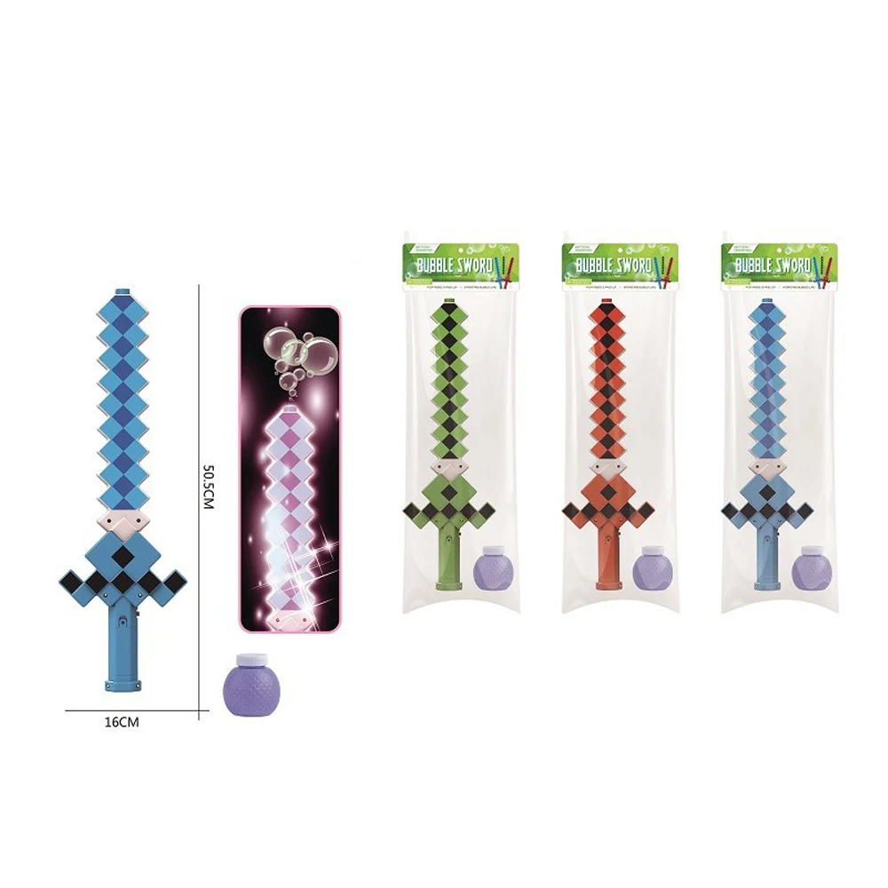 High Quality Light Up Children Toys Flashing Toys Mosaics Led Glowing Bubble Sword