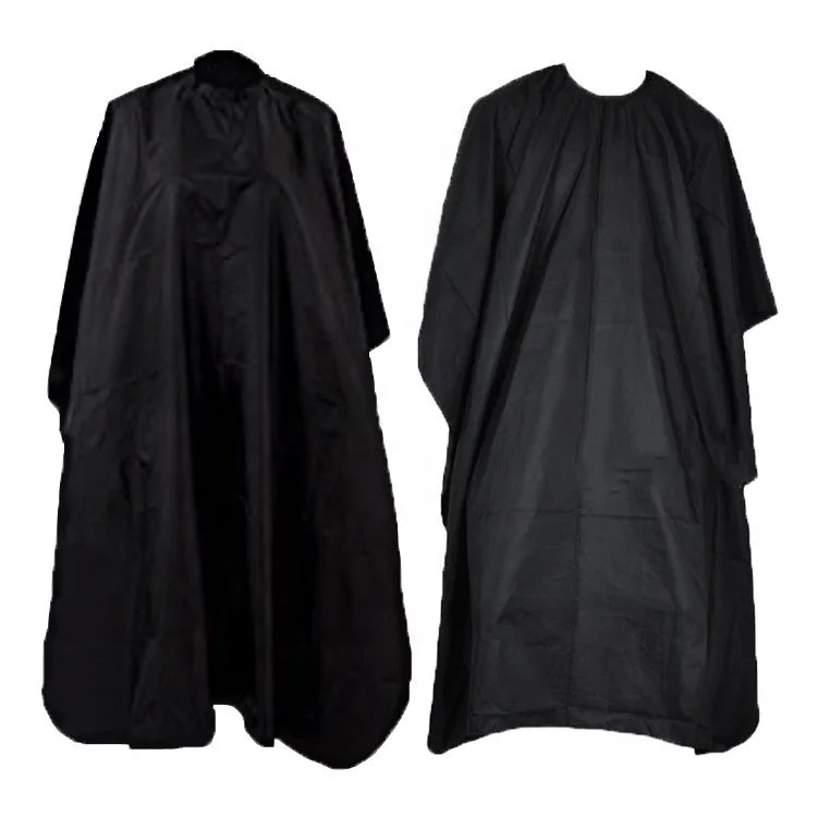 Custom Logo  Professional Salon Use Cape Hair Cutting Polyester Barber Styling Cape with Buttons