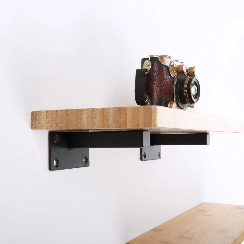 Stainless steel corner brackets for wood square cabinet hanging metal shelf bracket