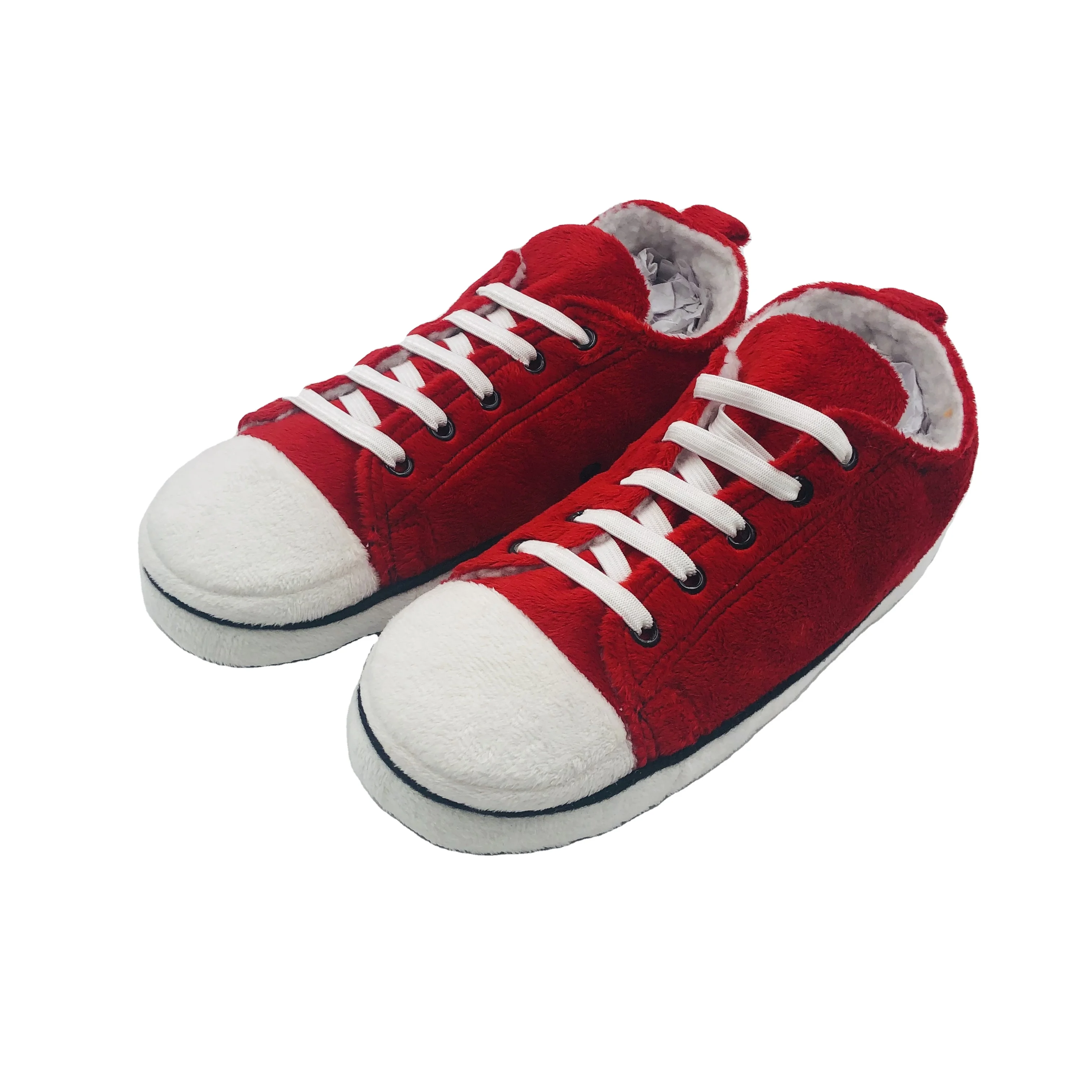 Popular soft boa material kids sneaker slippers sport style indoor slipper shoes kids novelty slippers