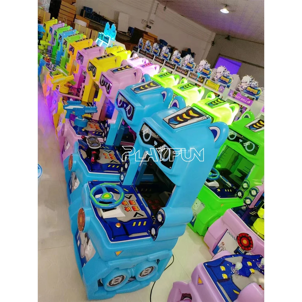 Playfun New Design Coin Operated Arcade Machines Lovely Kids Small Car Racing 19 Lcd Arcade Game Machine