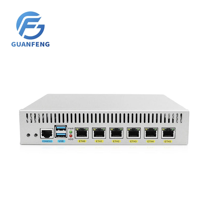 Брандмауэр Mikrotik Pfsense vpn-сеть, устройство безопасности, маршрутизатор ПК Intel Atom i3-3110m (6LAN/2USB2.0/1COM/1VGA/вентилятор)