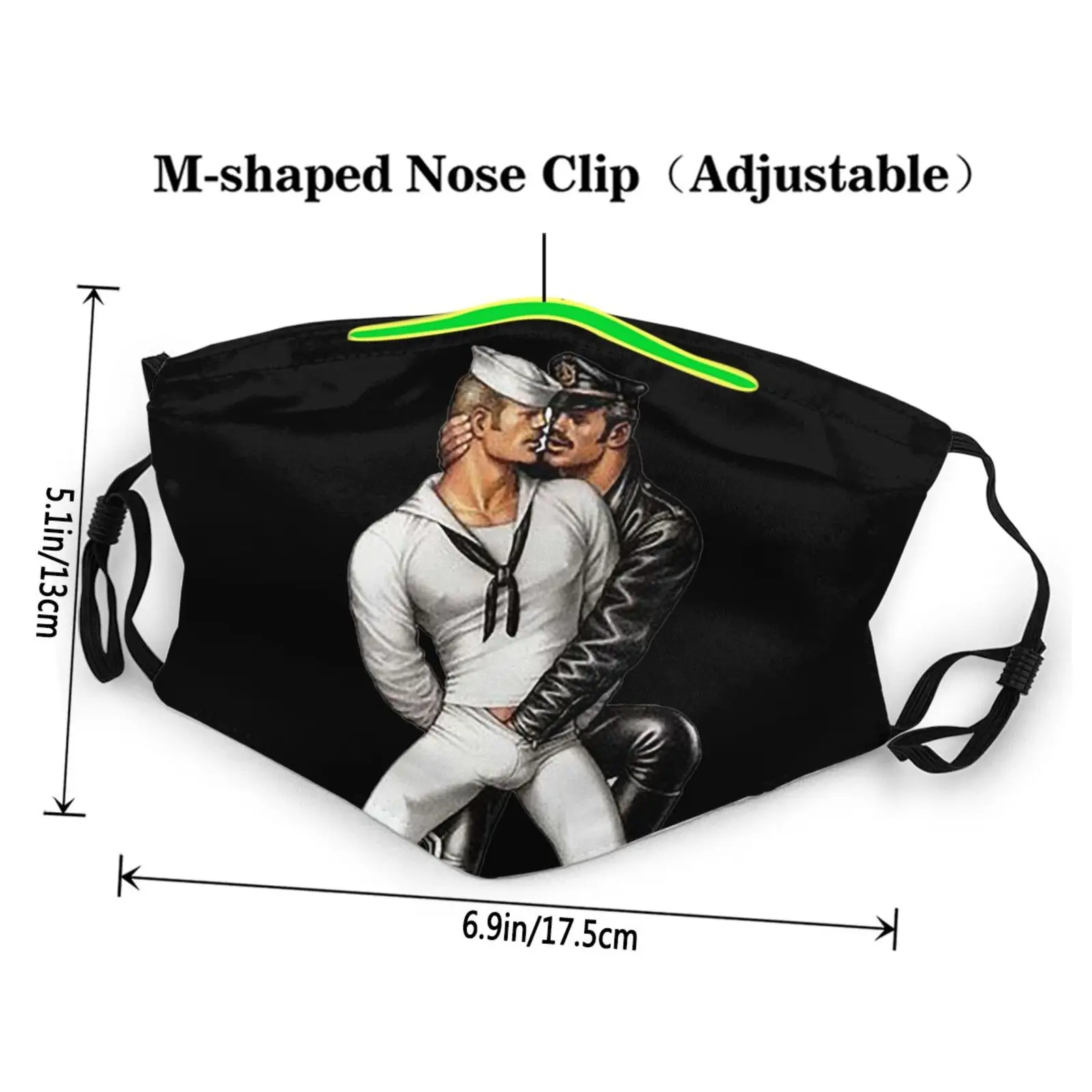  ЛГБТ гей шваль том финской матрос матроса король копы A491 крутой Повседневный гордость для детей мужчин женщин маска лица спортивный компресс ног