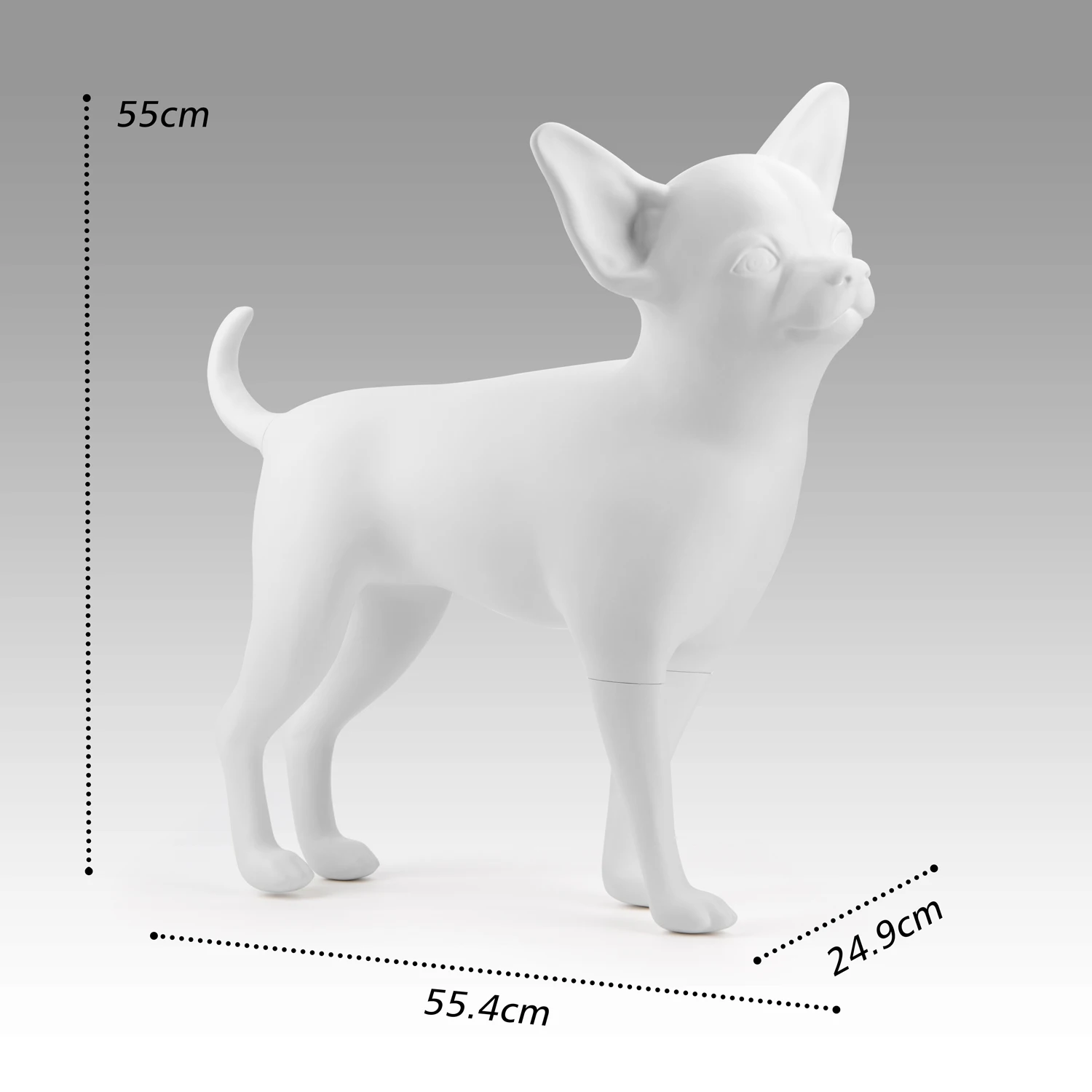 Sunray Mascota Wholesale Custom Design Chihuahua Dog Models dog mannequin display clothes fiberglass