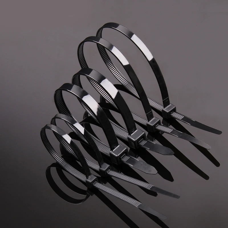 5*450 Plastic Nylon66 Cable Ties 22kg Tension Zipper Wire Ties Multi-purpose Cable Straps