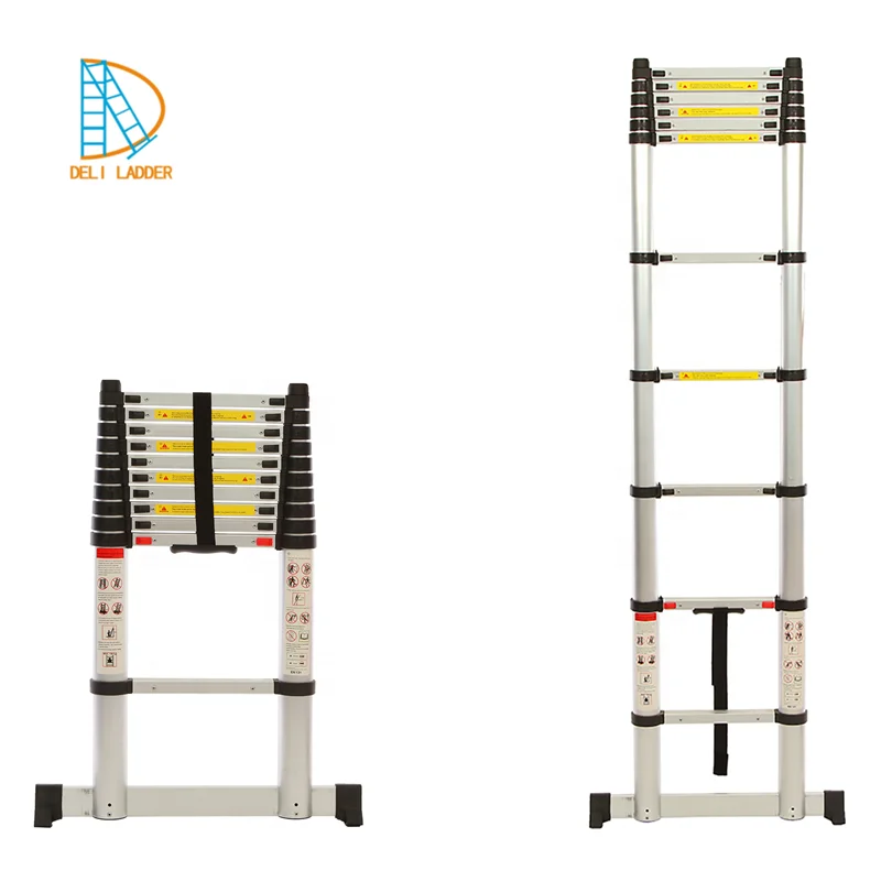Soft Closing Aluminium Retractable Telescopic Ladder