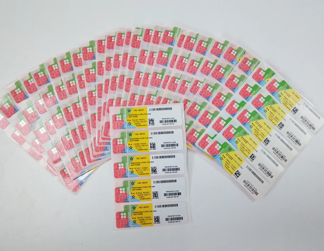 
Lifetime warranty online activate windows 10 pro fpp key windows 10 pro with retail Box/COA sticker 