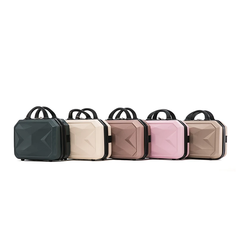 Korea Market PC Matte Surface mini waterproof plastic hard case girls plain portable travel makeup bag Cosmetic Case