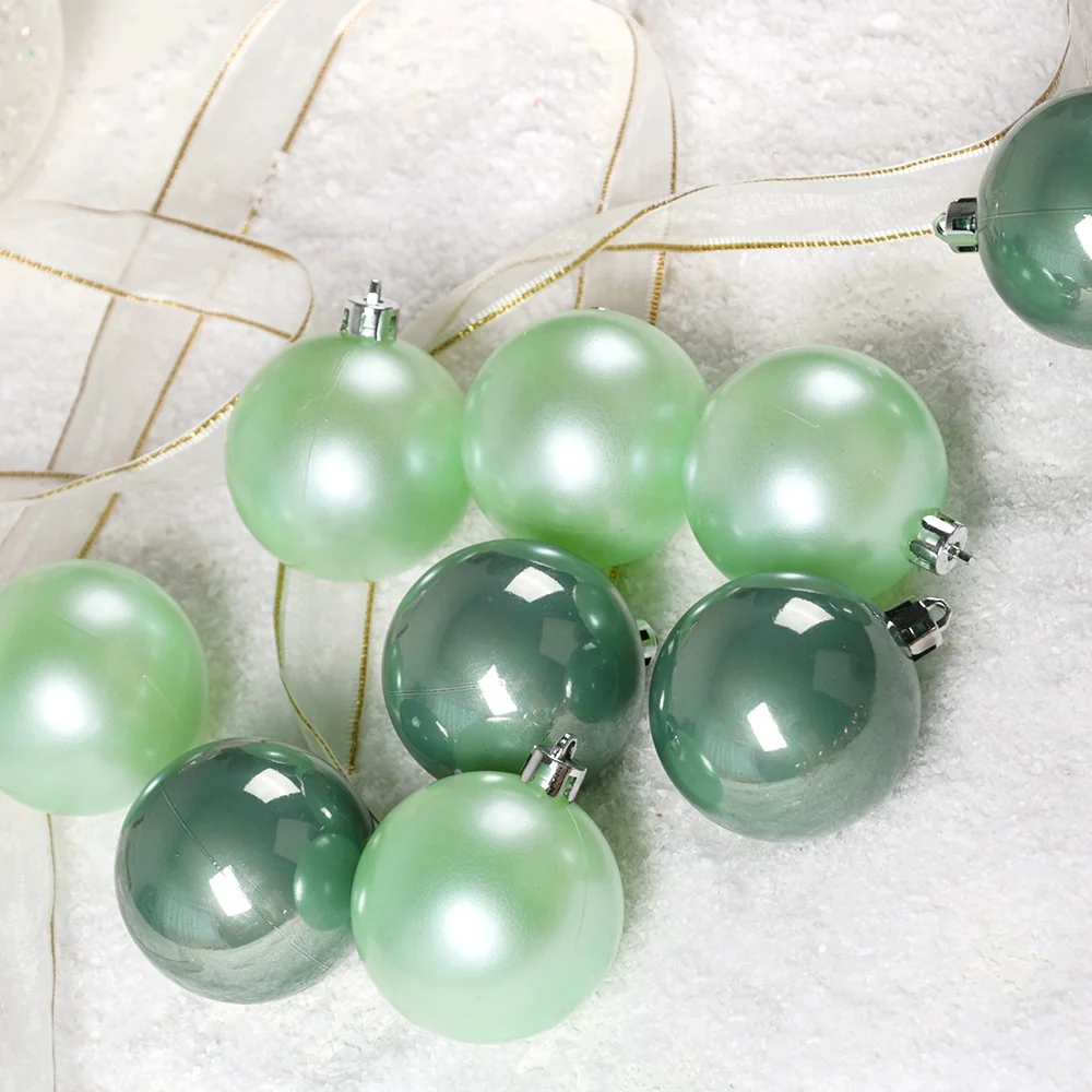 Popular type 6 cm round  Christmas Ball Ornaments set Tree Decorations for Party Bolas de Navidad