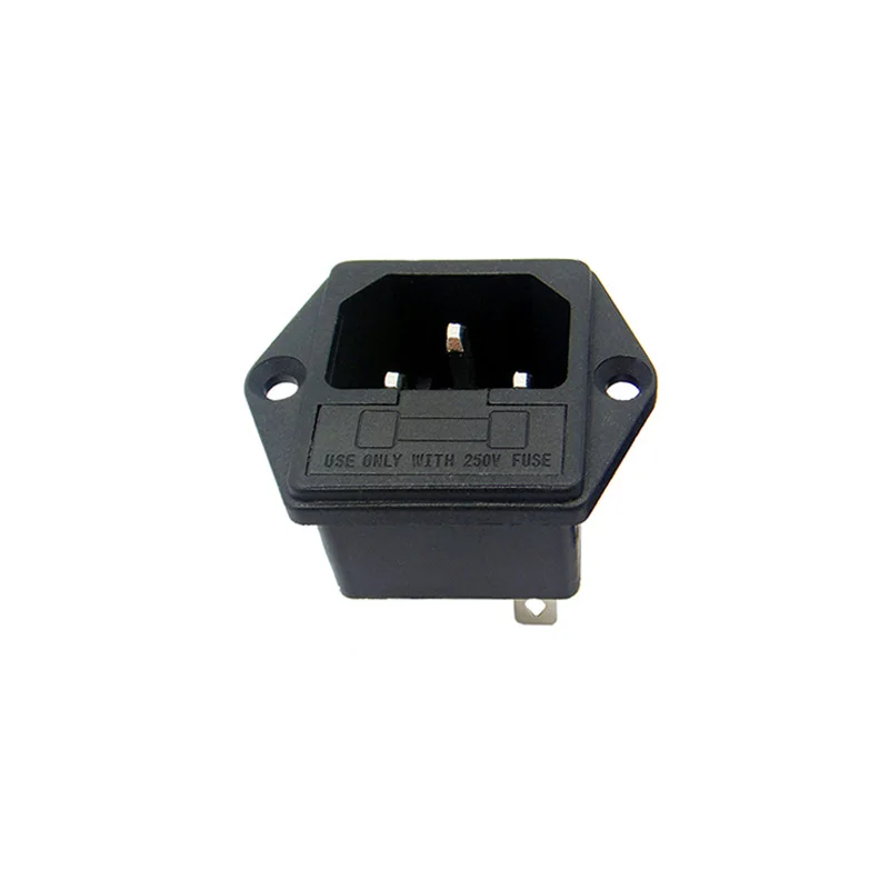 AC Power Outlet Socket 3PIN Panel Mount 10A 250VAC With Fuse AC-03