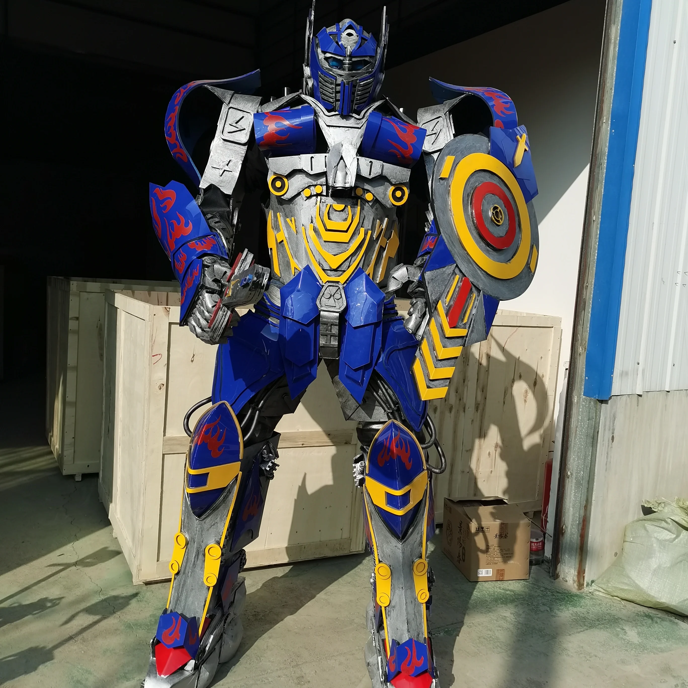 Горячая Распродажа взрослый размер ТВ фильм косплей 2 7 м высокий костюм робота