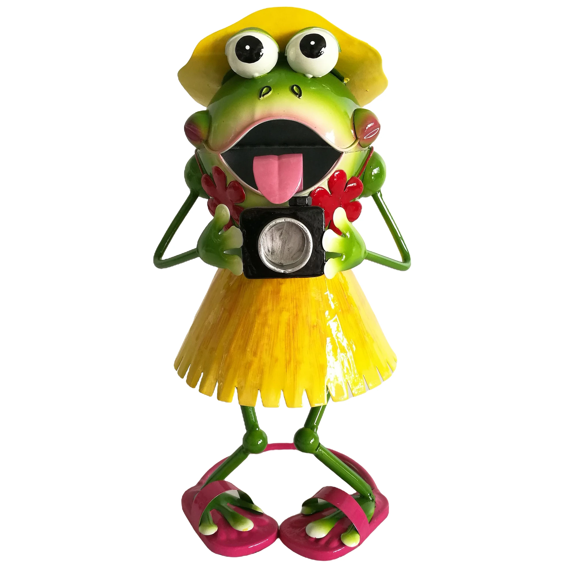 Outdoor metal gifts animals frogs statues decore vintage iron garden decor