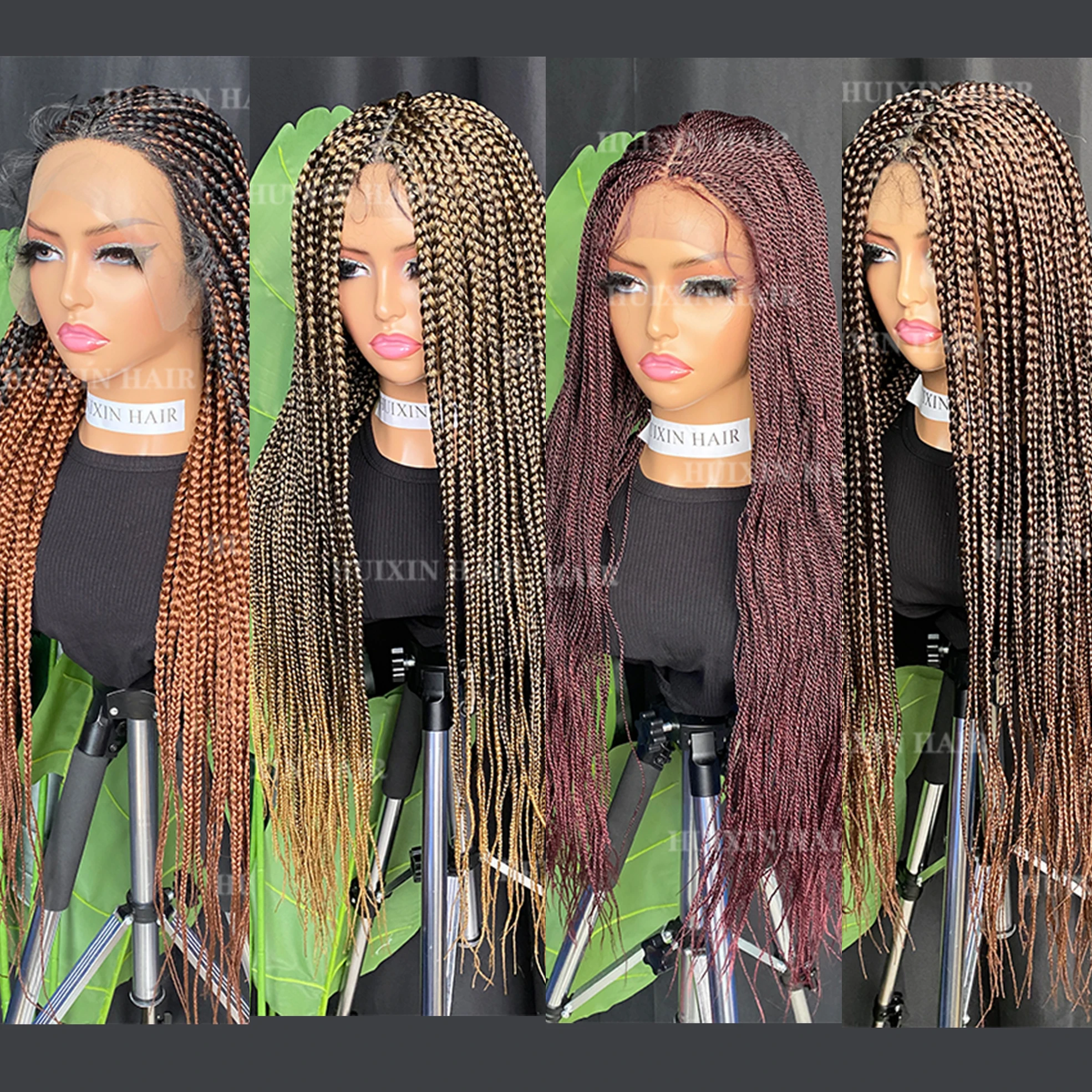 Wholesale Price Many Colors Fiber feel as Material matte high temperture brown lace synthetic hair 350g