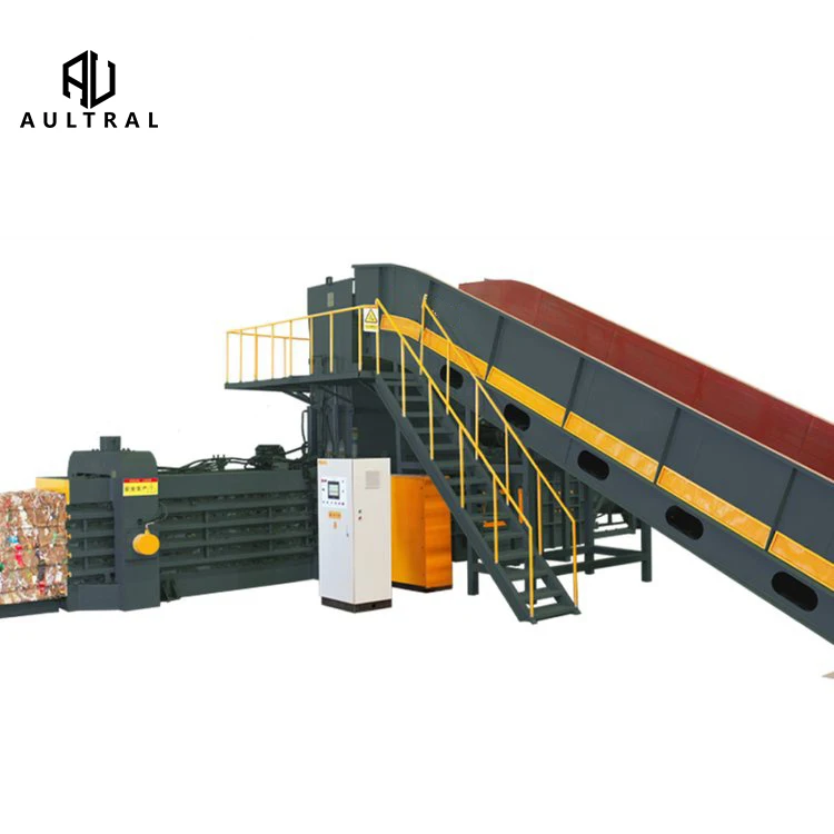 Cotton Bale Pressing Machine Waste Paper Bale Press Machine Horizontal Hydraulic Baler
