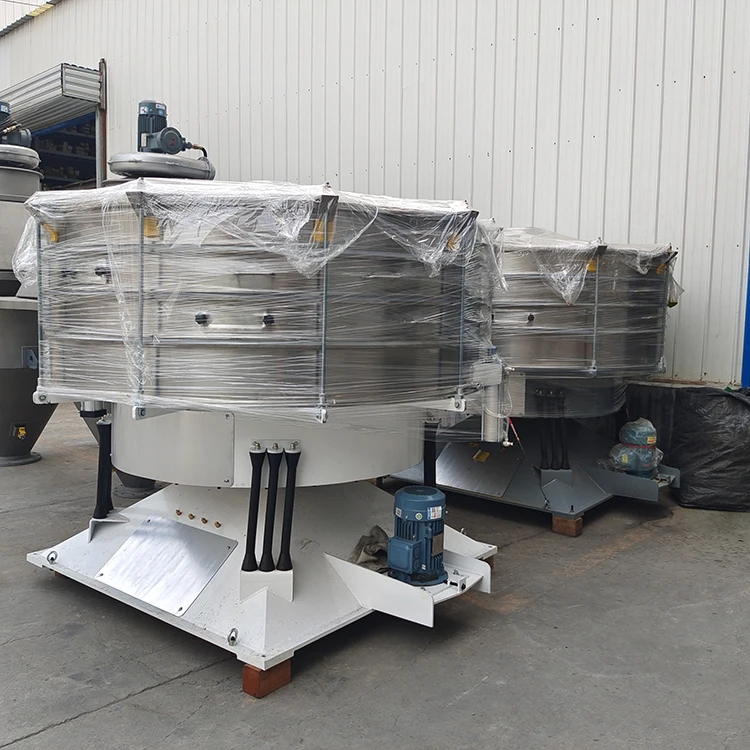 Small vibrating filter powder separator Efficient operation Round Tumbler screening machine