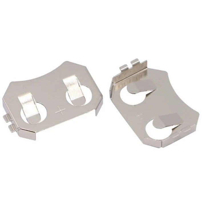 3v Metal Button Coin Cell CR2032 Battery Holder Contact Clips SMT for CR2032 WDS-2012 in Bulk / Reel Packing
