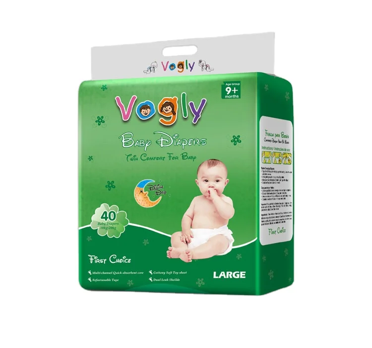 Free Samples Cheap Price Sleepy Baby Diapers Super Soft Cotton baby nappies PE film PP sticky tape
